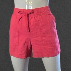 NAUTICA Pink Linen Drawstring Shorts sz S